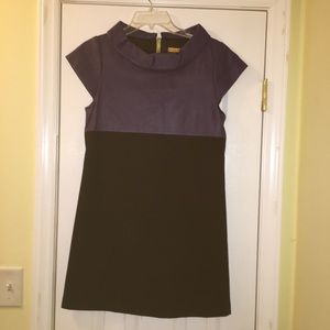 EUC Alice + Olivia purple leather top dress Sz. M